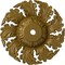 Ekena Millwork Needham Ceiling Medallion (Fits Canopies up to 4 1/4"), Hand-Painted Gold, 14 5/8"OD x 2 1/4"P CM14NEGLS - alternate 1